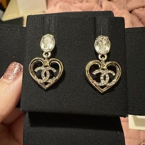 Chanel 23C Heart Earrings